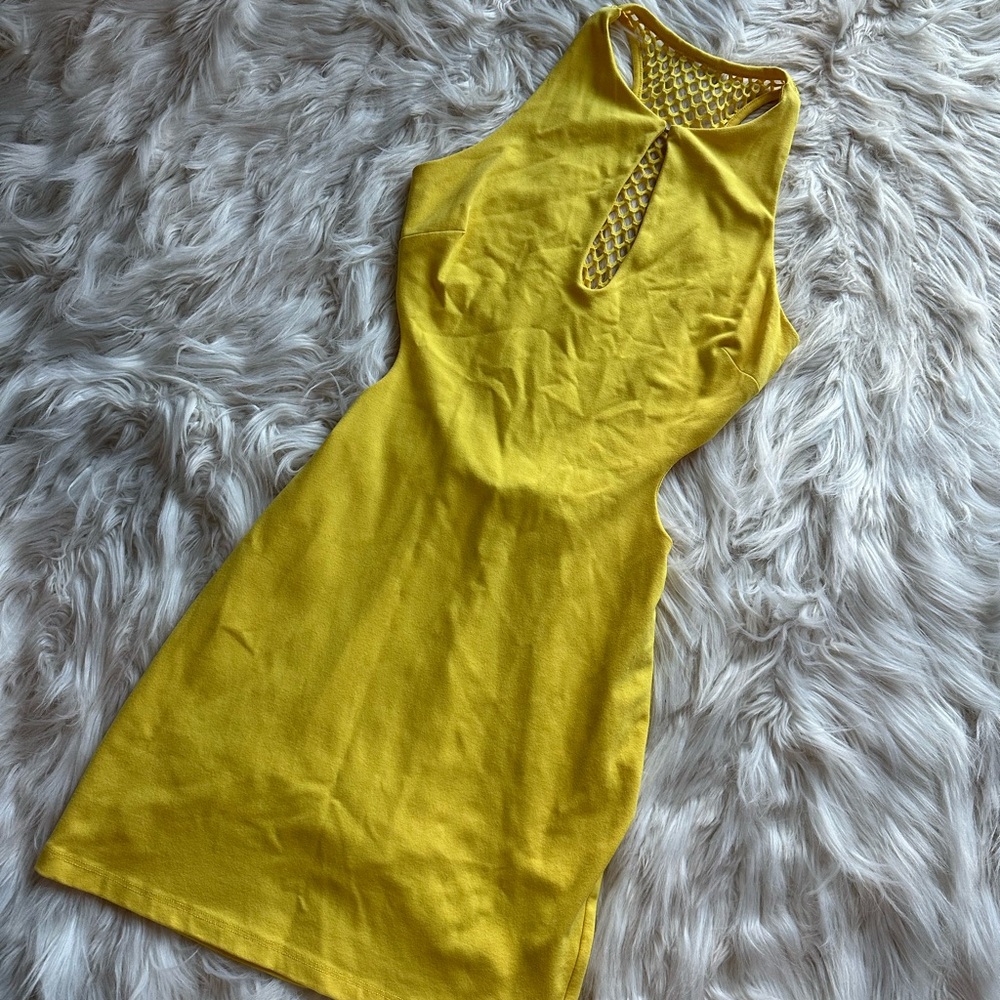 Bebe Yellow Dress